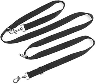 YankMooM Dog Training Lead Leash,6.9FT Double Ended Dog Lead for Training Walking Running Multi-Function Dog Lead Rope(Black)