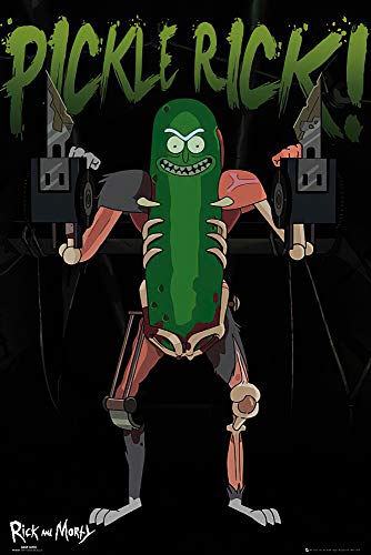 Rick and Morty - TV Show Poster/Print (Pickle Rick!) (Size: 24 inches x 36 inches)