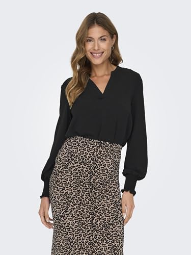 ONLY Onlmette V-Neck Ls Smock Top Noos WVN – Ansicht 2