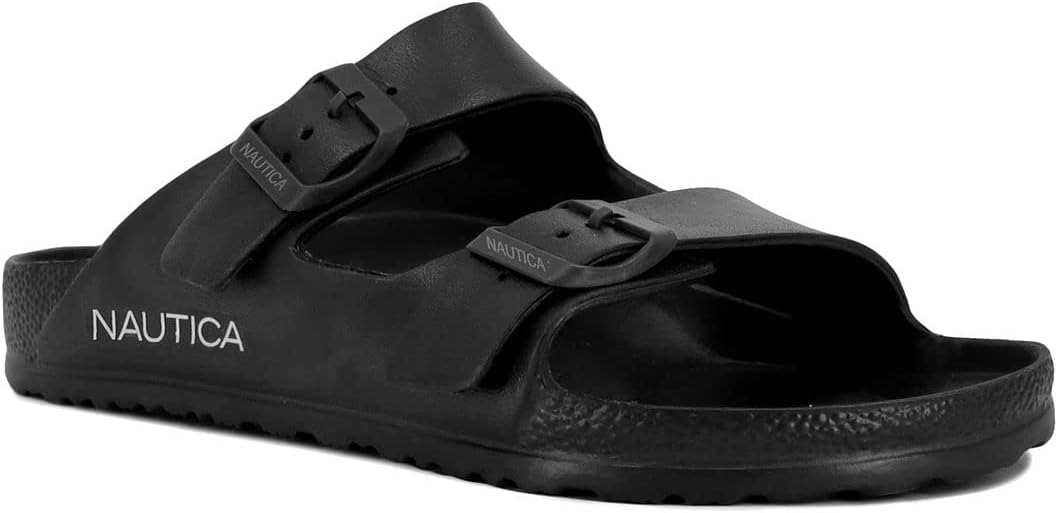 Men's Double Buckle Slide-Comfort Sandal-Slip-on Adjustable Waterproof Flat's