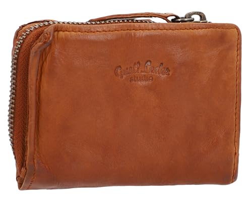 Gusti Leder Geldbörse Herren Avni - RFID Schutz Portemonnaie Damen Herren - Vintage Geldbeutel Herren mit vielen Kartenfächern - Kleines Portemonnaie - Braun