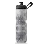 Polar Bottle Sport Insulated Water Bottle - BPA-Free, Sport & Bike Squeeze Bottle with Handle (Fly Dye - Monochrome, 20 oz)