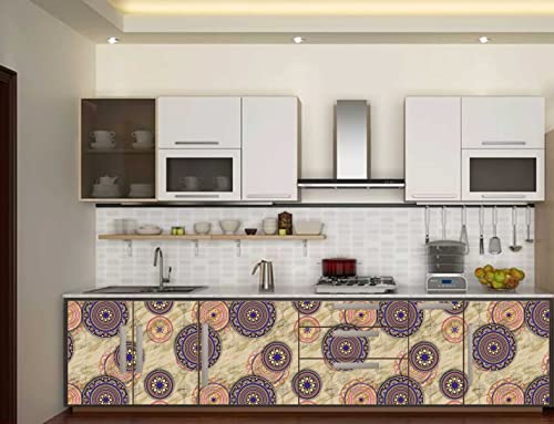 Image of Cabana Homes PVC Self-Adhesive Wallpaper, 45 x 125 cm (6 sq. ft) Made in India