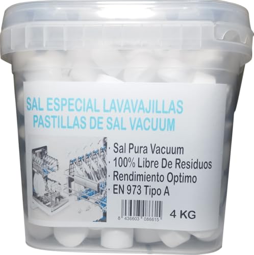 Sal Para Lavavajillas 4Kg (1, Vacuum Pastillas)