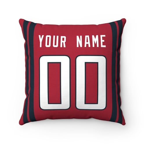 Image of ANTKING Houston Throw Pillow Custom Any Name and Number Personalized Gift for Men Women Boys