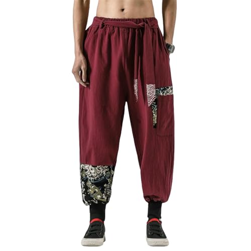 Pantalon lanterne en coton pour des moments de détente et de méditation