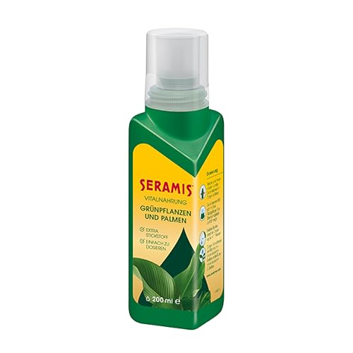 Seramis engrais Vital pour plantes vertes et palmiers, 200 ml – Fertilisant de croissance des plantes, engrais liquide avec dispositif de dosage