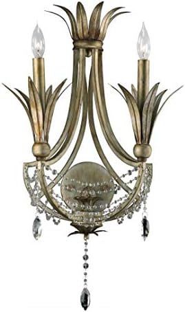 St. Regis Bronze 24in. Two Lamp Wall Sconce from The Luciana Collection