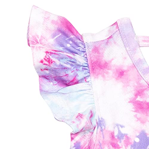 Disney Descendants Mal Evie Big Girls Fashion Romper Purple Tie-Dye 10-12 #TOP4