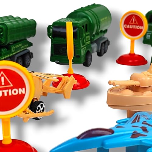 5 Kit Cenario Militar Forças Armada Guerra Miniatura Veículos Figura de Ação Combate Aeronave Conjun