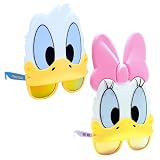 Sun-Staches Donald & Daisy Sunglasses 2-Pack, Disney Costume Accessory