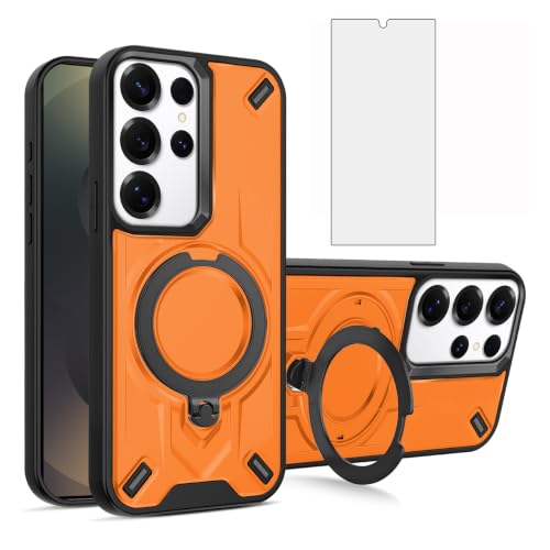 Coque Samsung Galaxy S24 Ultra avec protège-écran verre et anneau