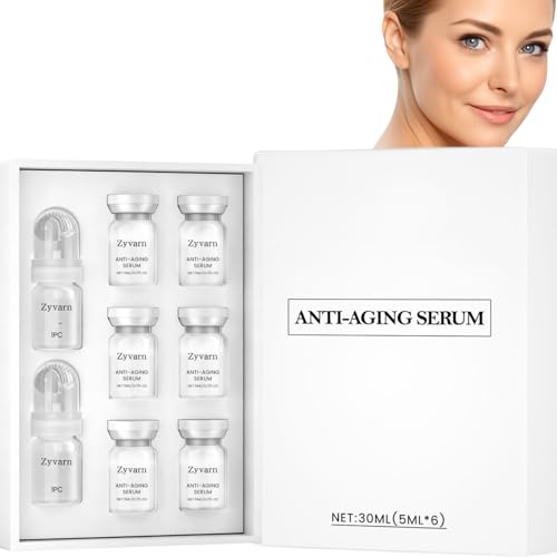 Set de suero antiedad reparador de ampollas de absorción profunda, concentrado reafirmante y suavizante para pieles juveniles, juego de 6 ampollas faciales hidratantes, 30 ml