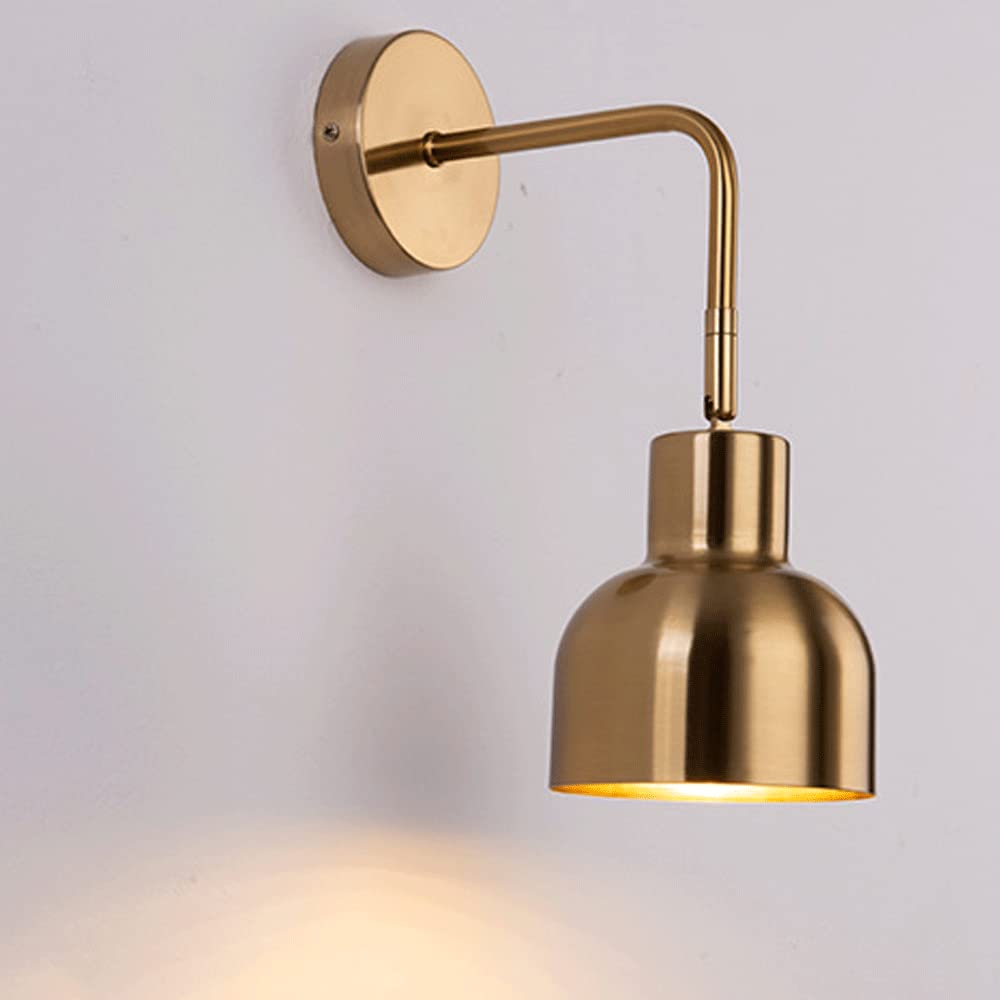 Aplique de pared LED de lujo en hierro forjado regulable con luz cálida