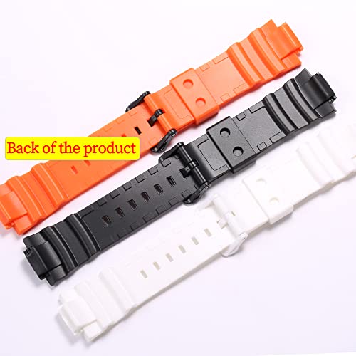 Rcnzwqb Resin Replacement Watch Band For Casio Mcw-100H Ws-220 Hdd-S100 Men's Rubber Strap Waterproof 16Mm Casual Wristband（Black） #TOP2
