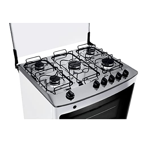 Fogão de Piso Consul 5 Bocas Branco com Acendimento Automático e Botões Removíveis – CFS5NAB BIVOLT