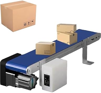 Electric Conveyor Belt - 1350-3000R/MIN, Adjustable Speed, 8 Lengths, 5kg Load Capacity, Labor-Saving for Food Processing, Efficient Cargo Handling Solution