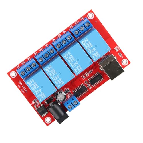 Module de relais à 4 canaux USB 5V avec 3 modes de commande PC et PLC - 7