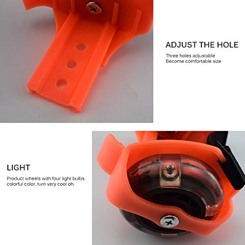 Heel Wheel Rolschaatsen Kleurrijke Knipperende Roller Katrol Flash Wielen Hak Roller Verstelbare Gewoon Rolschaatsen Schoenen voor kinderen Volwassen (Kleur: Blauw