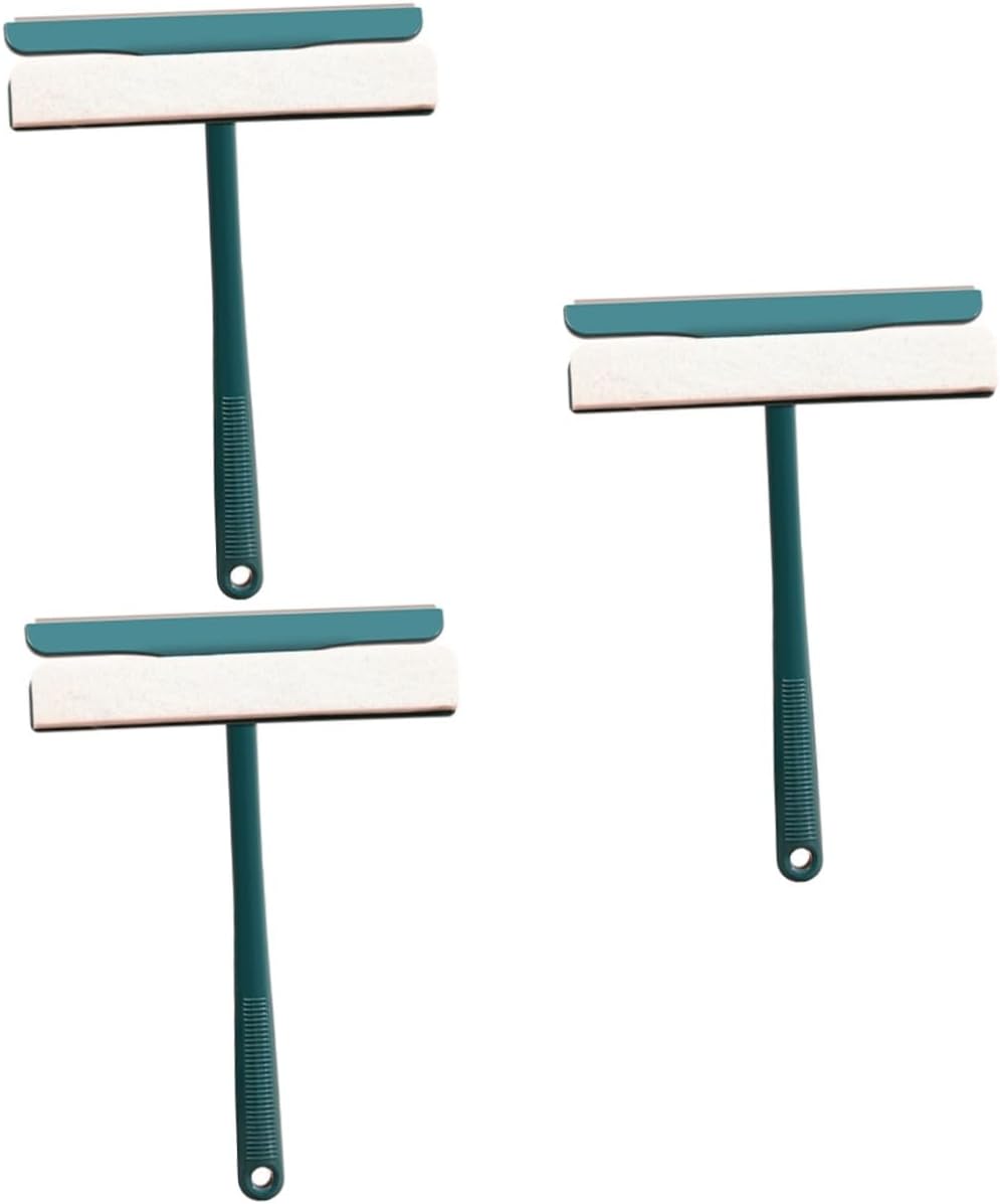 3pcs Handheld Window Squeegee Ergonomic Handle for Easy Cleaning of Shower Doors Mirrors and Glass Multi-Functional Glass Cleaning Tool