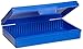 Heathrow Scientific HS15990A Microscope Slide Box, 25-Place, Polypropylene, Blue