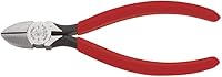 Vista 4 de Klein Tools Alicates D202-6C, alicates de corte diagonal con nariz cónica, mandíbulas cortas y acción de asistencia de resorte, 6 pulgadas
