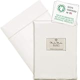 Makemake Organics Organic Pillowcase Youth (Set of 2) GOTS Certified Organic Cotton Premium 500 Thread Count Skin Safe Non Toxic Fits Kids Junior Japanese Pillow (16x22, Pearl White)