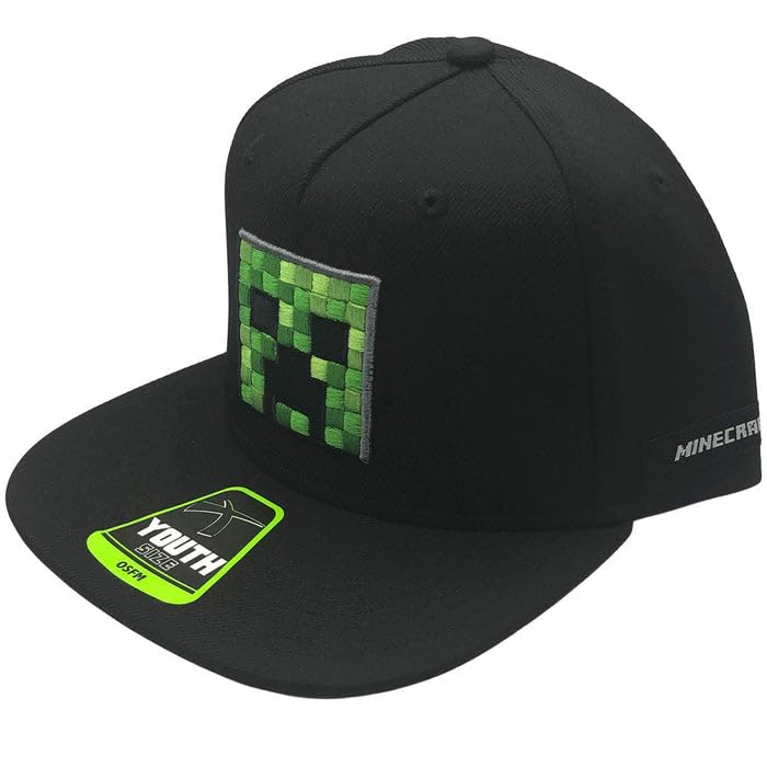 Gorra negra ajustable Minecraft Bioworld para protegerse del sol con estilo juvenil
