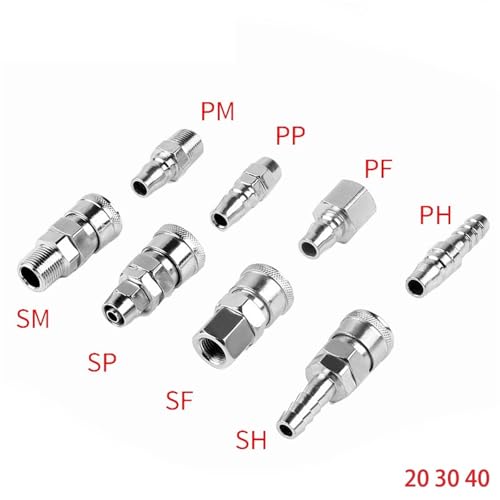Conector neumático PH20 acoplamiento rápido para proyectos de taller 5