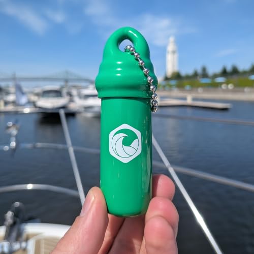 Image of Seahive Floating Keychain (2 pack) with Waterproof Safety Container Boat Key Float - Pontoon, Fishing Accessories key holder