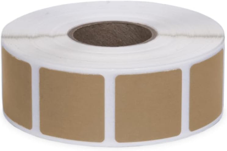7/8" Square Target Pasters - 1000 Count - Silhouette Targets for Cardboard, Paper, and Other Shooting Targets - Perfect for USPSA, IPSC, IDPA, and Other Shooting Sports.