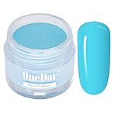 OneDor Nail Dip Dipping Powder – Acrylic Color Pigment Powders Pro Collection System, 1 Oz. (44 - Light Aqua)