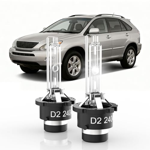 OUHAIMOTOR Fit for Lexus ES330 RX330 RX350 RX400h SC430 LS430 D2S HID Xenon Headlight Bulbs, 350% Brightness, Low Beam Light Bulb, 6000K Cool Bright White, Plug-N-Play, of 2