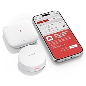 X-Sense Wi-Fi Listener for Smoke & Carbon Monoxide Detectors, Real-Time Alerts, Works with SBS50 Base Station (Included), Model SAL11
