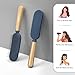 SHINLEA Slim Hair Brush for Fine Thin Thick Hair, Soft Double Nylon Bristles for Deep Detangling & Massage, Metal-Infused Luxury Gold Handle, Gift for Women Men Kids