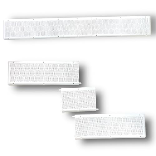 Image of MEI Wall Air Ventilation Cover I Air Ventilation Closer with Mosquito Net, Dust Controller (42cm x 15cm) (8 pcs, with 4 Extension)