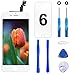 Brinonac Pantalla para iPhone 6, 4.7' Táctil LCD de Repuesto Ensamblaje de Marco Digitalizador con Herramienta de reparación y Protector de Pantalla (Blanco)