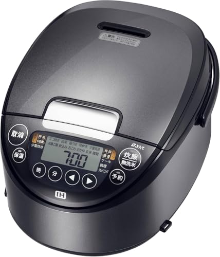 炊飯器 一升 IH 式 炊きたて 遠赤 3 層土鍋コート釜 粒立ち保温 お手入れ簡単 パンメニュー ダークグレー