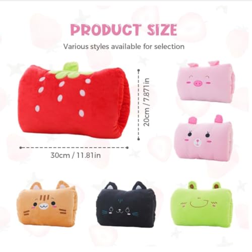 Image of Kids Cartoon Hand Pillow Hand Warmer Rest Weak Hero Arm Pillow Suho Non-Electrical Travel Essentials,9colors(Light Pink)