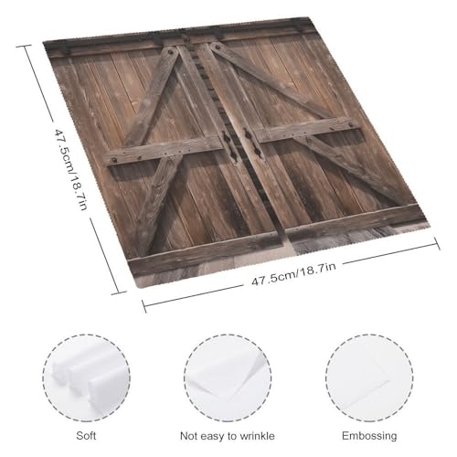 Servilletas de Tela Cuadradas Blancas Pack x6 miniatura 2