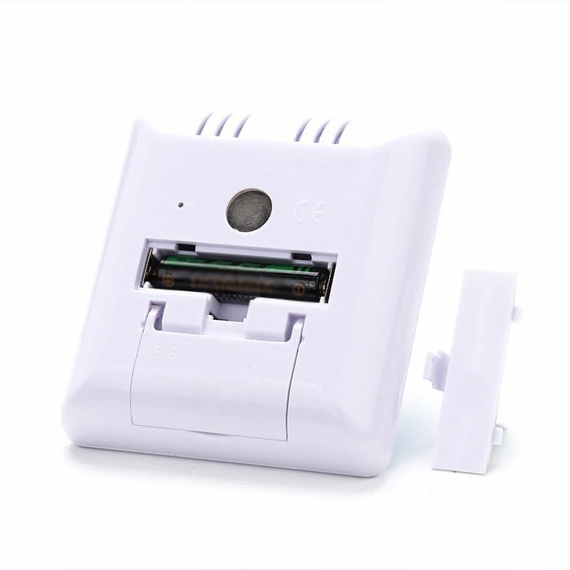 ABS Indoor Electronic Thermometer Hygrometer with Clock Household Temperature Humidity Meter