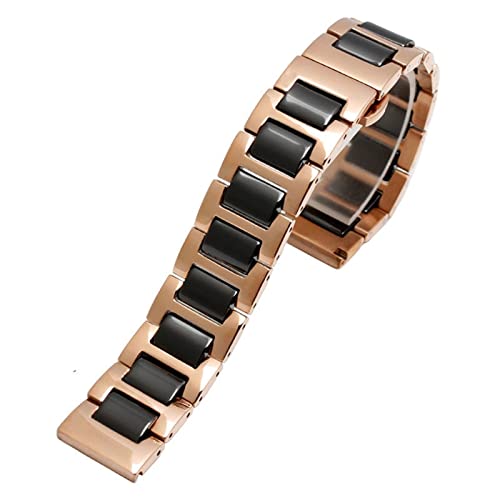 Bracelet en céramique blanche d'exception finition acier TYKHGFS