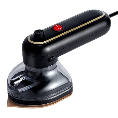 Mini Iron Travel Iron Clothes Iron with Nonstick Soleplate Portable Iron Steamer with Water Tank,Lightweight Mini Iron for Clothes with Spray Mist Buttons