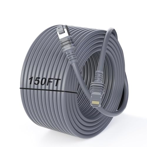 ALL- LUCKY Starlink Cable, 150FT/46M Starlink Gen 3 Cable for Replacement Starlink Cable Routing Kit, Waterproof Starlink Mini/Extension/Ethernet Cable Accessories (Gray)