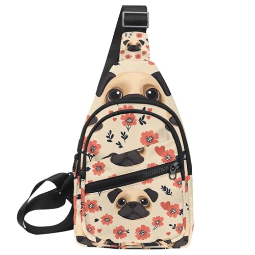 Mochila bandolera cruzada pequeña de pecho para senderismo viajes y excursiones