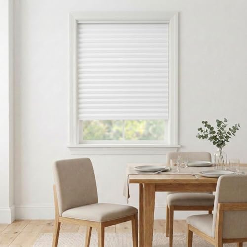 Cordless Cellular Honeycomb Shade, 21 to 72 Wide x 24 to 72 High, Cool White, Light Filtering — view 4