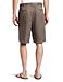 Haggar mens Cool 18 Classic Fit Expandable Waist Short Casual Shorts, Taupe, 34