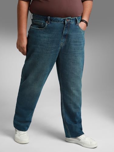 Image of HIGH STAR Men's Mid Rise Straight Plus Jeans