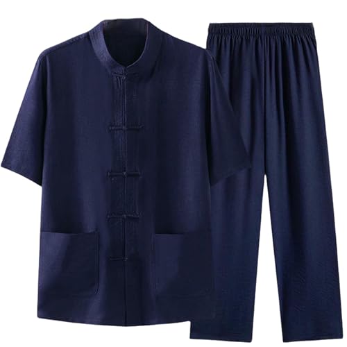 Chemise à manches courtes style chinois pour vos vacances d'été