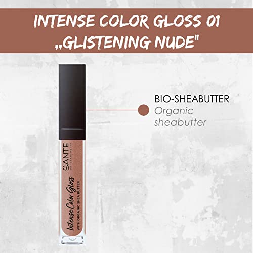 Sante Naturkosmetik Lipgloss in Glistening Nude mit glänzendem Finish
